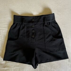 Maje Black Dress Shorts